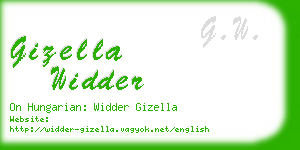 gizella widder business card